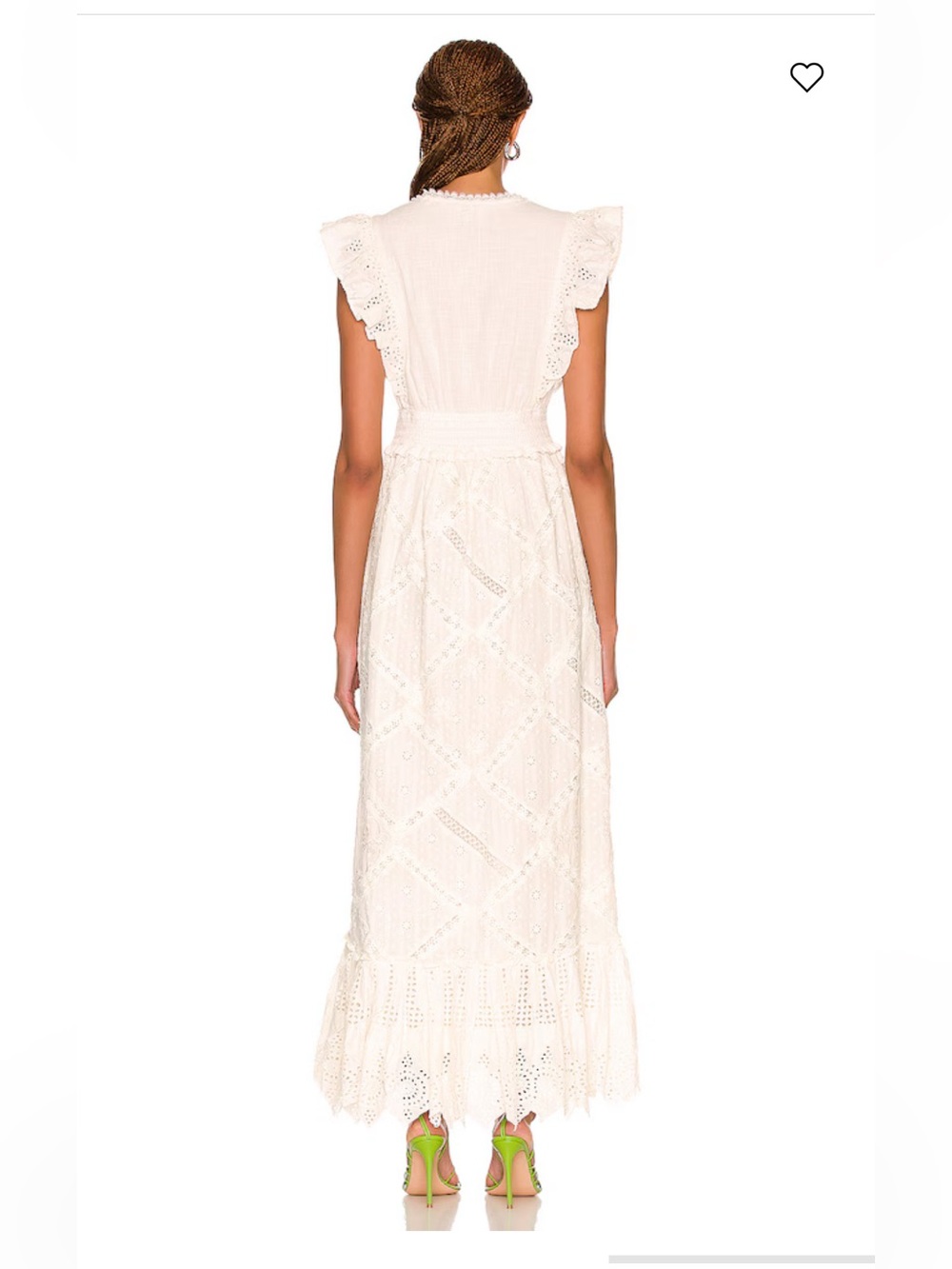Hemant & Nandita Eyelet Maxi Dress Size M - Picture 4 of 11